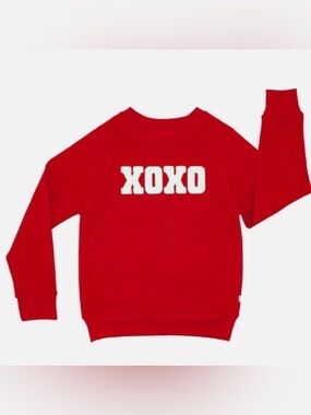 Little Sleepies Red XOXO Crewneck Sweatshirt
